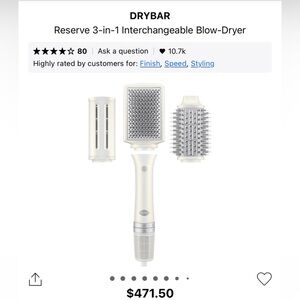 DRYBAR Reserve 3 in 1 Interchangeable Blow Dryer
